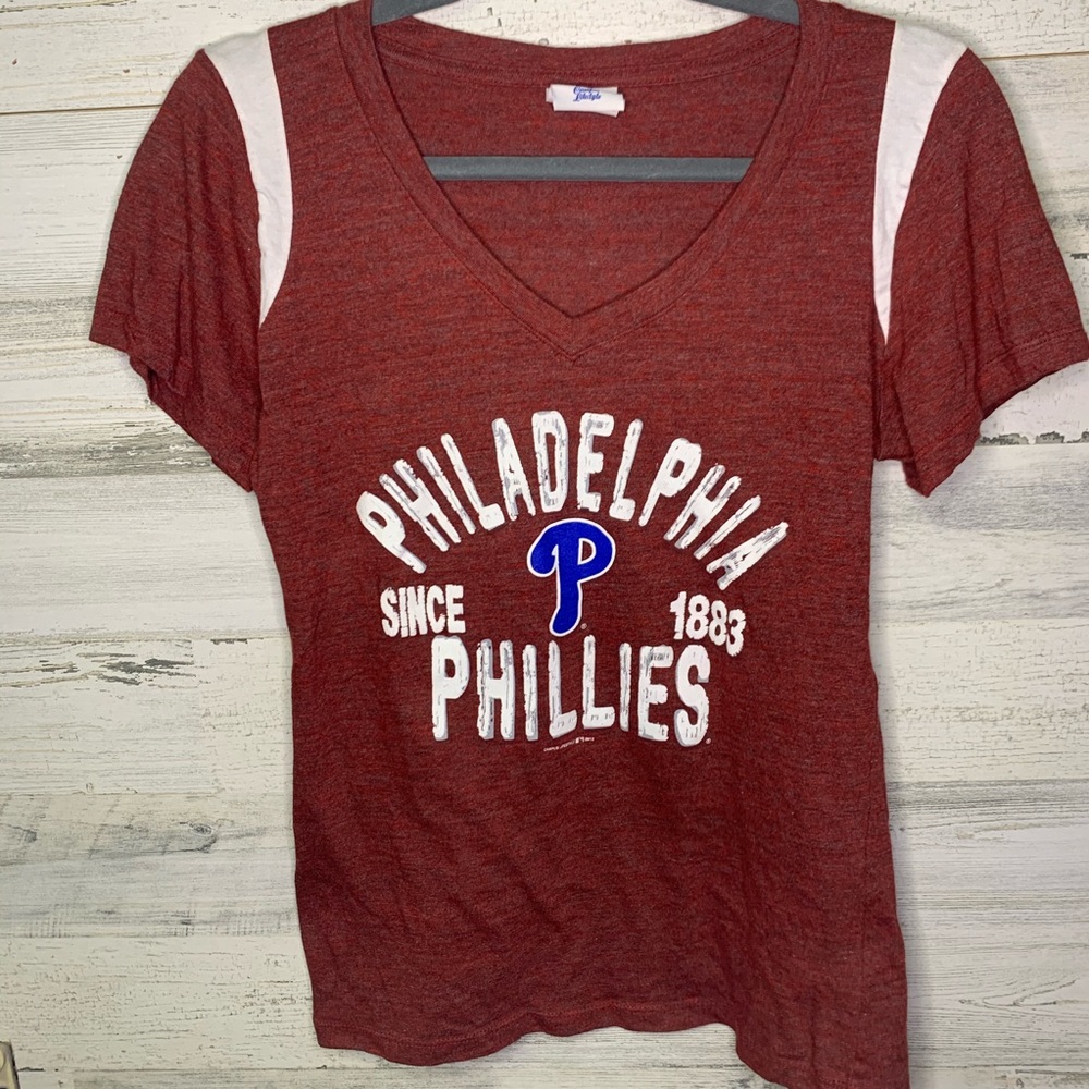Red Phillies shirt